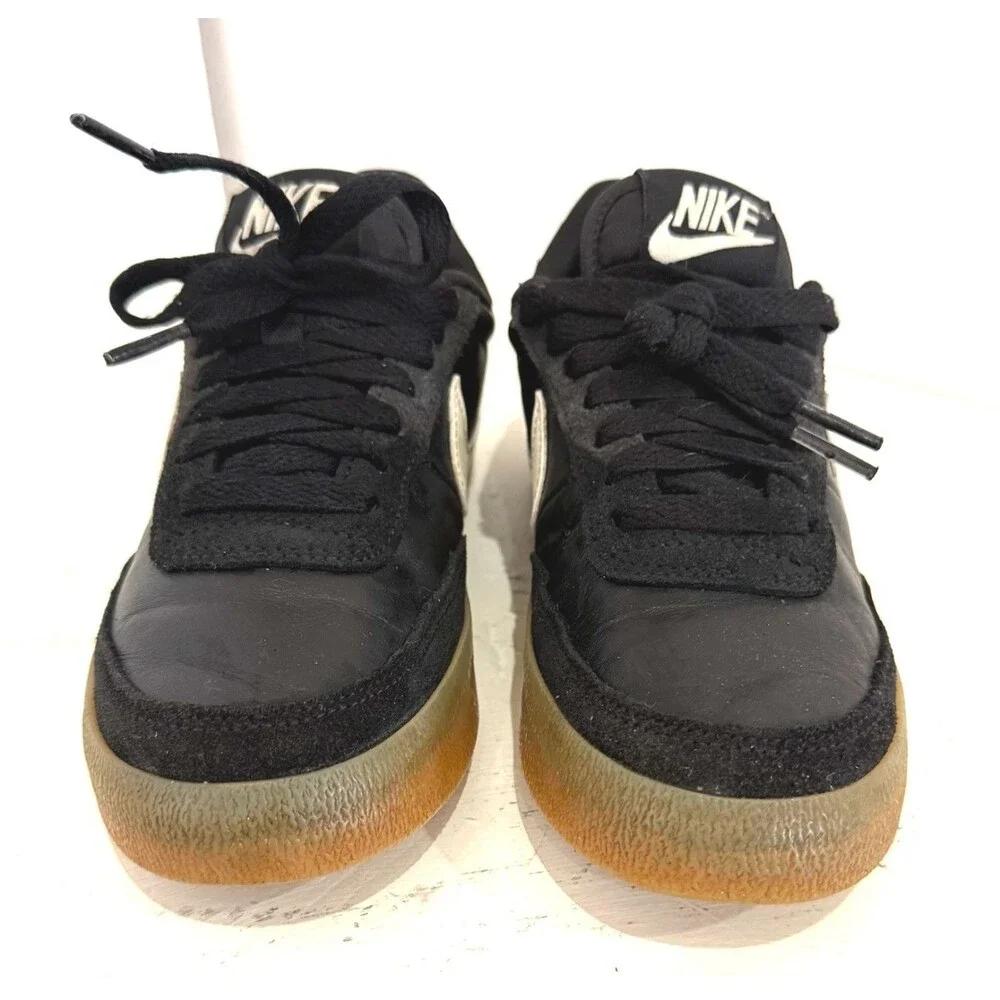 Nike Killshot 2 Womens 5.5 Black Leather Gum Sole Tennis Shoes Retro Low Sneaker